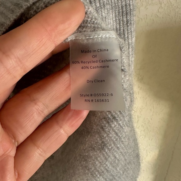 New Johnny Was Calme Cashmere Ribbed
Sweater Grey S - Picture 5 of 5